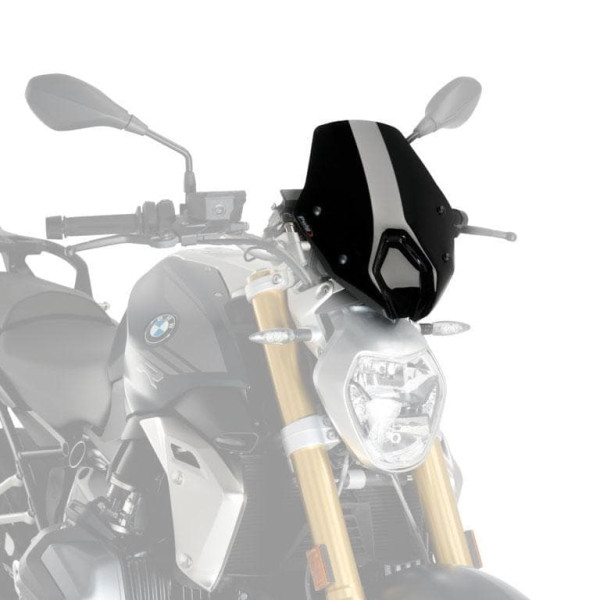 Puig Puig sport screen | black (opaque) | bmw r 1250 r 2019>current (with bmw screen support)
